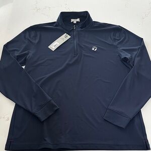 Sun Day Red Men’s Lightweight Navy Quarter-Zip Pullover NWT Small